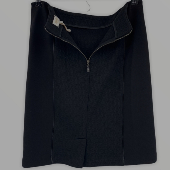 Laundry By Shelli Segal Black Textured Front Knit Pencil Skirt Size 8 Mini - Picture 4 of 8